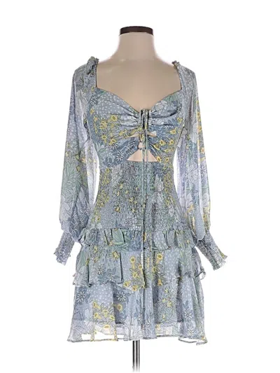 Pre-owned Astr Casual Dress In Blue