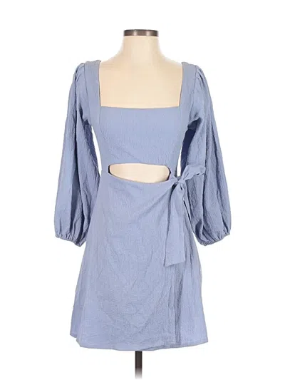 Pre-owned Astr Casual Dress In Blue
