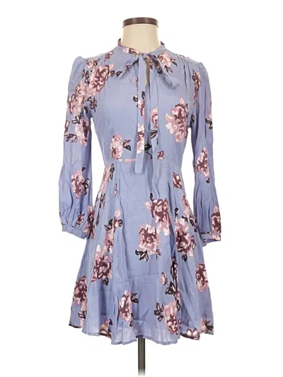 Astr Casual Dress In Blue