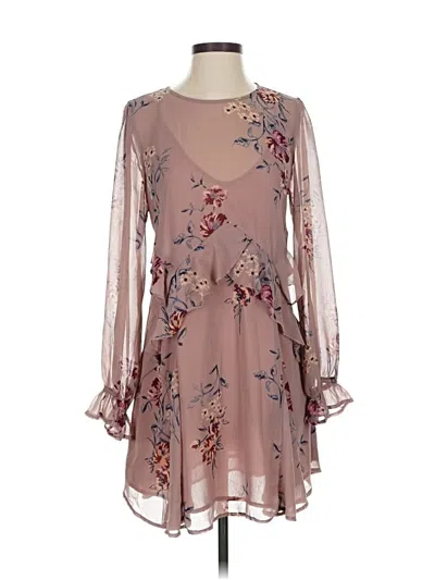 Pre-owned Astr Casual Dress In Brown