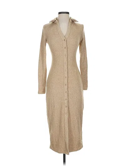 Pre-owned Astr Casual Dress In Brown