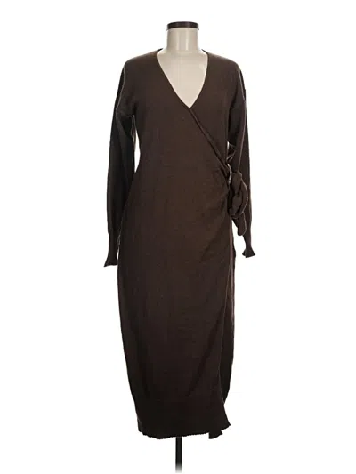 Pre-owned Astr Casual Dress In Brown