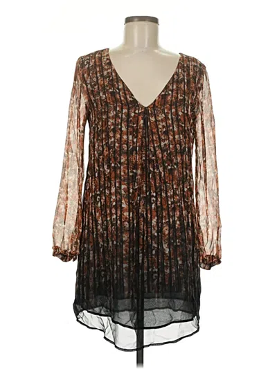 Pre-owned Astr Casual Dress In Brown