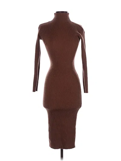 Pre-owned Astr Casual Dress In Brown