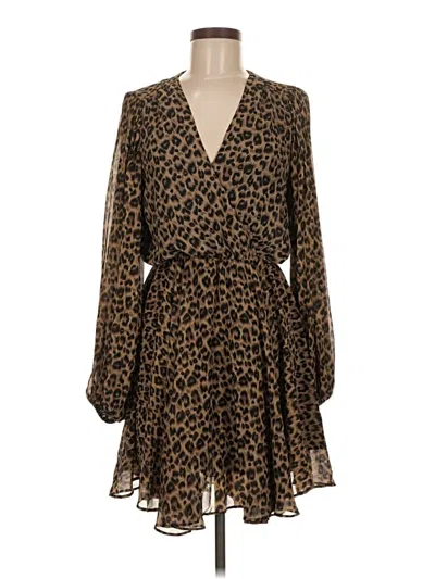 Pre-owned Astr Casual Dress In Brown
