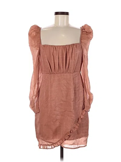 Pre-owned Astr Casual Dress In Brown