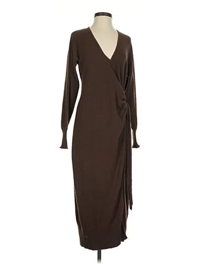 Pre-owned Astr Casual Dress In Brown