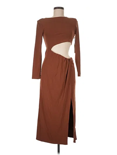 Pre-owned Astr Casual Dress In Brown