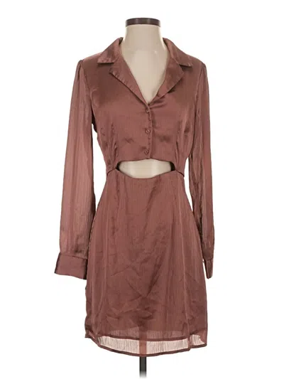 Pre-owned Astr Casual Dress In Brown