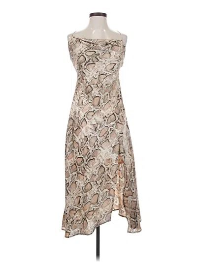 Pre-owned Astr Casual Dress In Brown