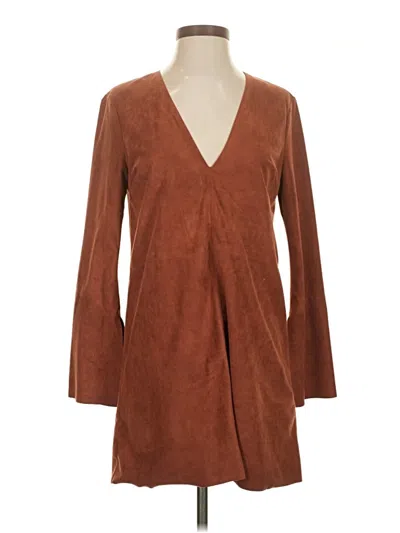 Pre-owned Astr Casual Dress In Brown