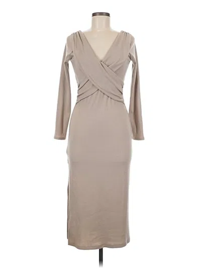 Pre-owned Astr Casual Dress In Brown