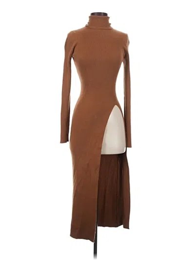 Pre-owned Astr Casual Dress In Brown