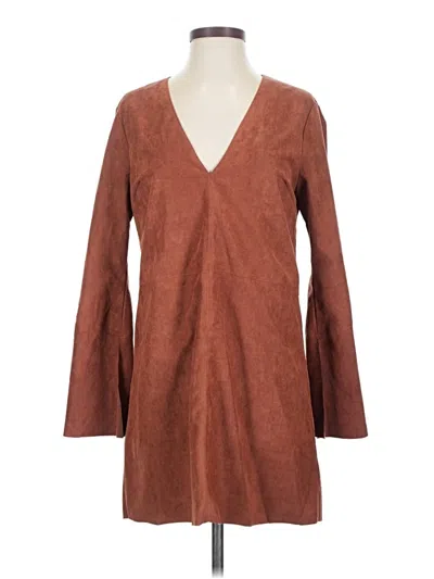 Pre-owned Astr Casual Dress In Brown