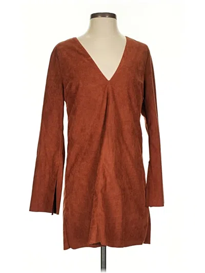 Pre-owned Astr Casual Dress In Brown