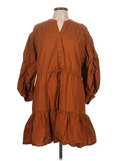 Pre-owned Astr Casual Dress In Brown
