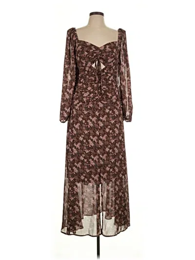 Pre-owned Astr Casual Dress In Brown