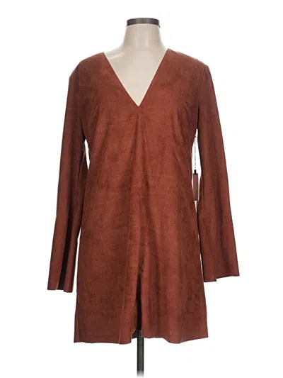 Astr Casual Dress In Brown