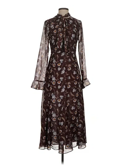Astr Casual Dress In Brown