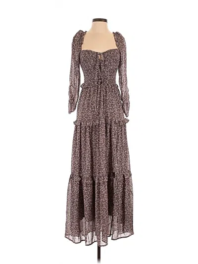 Pre-owned Astr Casual Dress In Brown