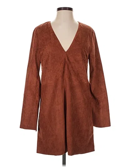 Pre-owned Astr Casual Dress In Brown