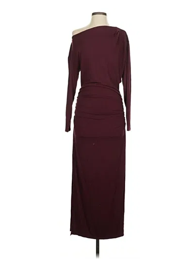 Pre-owned Astr Casual Dress In Burgundy