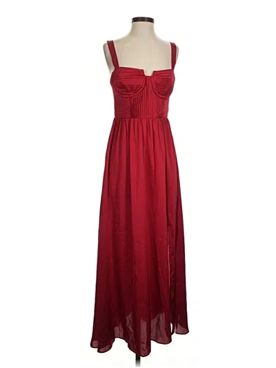Pre-owned Astr Casual Dress In Burgundy