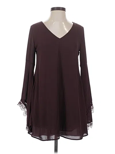 Pre-owned Astr Casual Dress In Burgundy