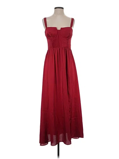 Pre-owned Astr Casual Dress In Burgundy