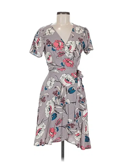 Pre-owned Astr Casual Dress In Gray