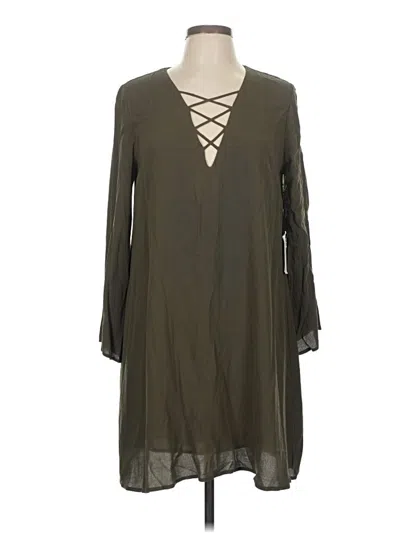 Astr Casual Dress In Green
