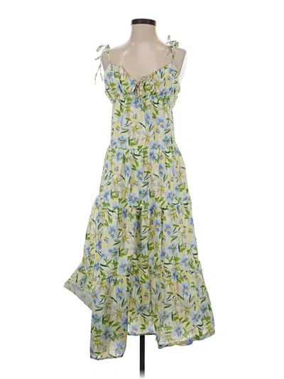 Pre-owned Astr Casual Dress In Green