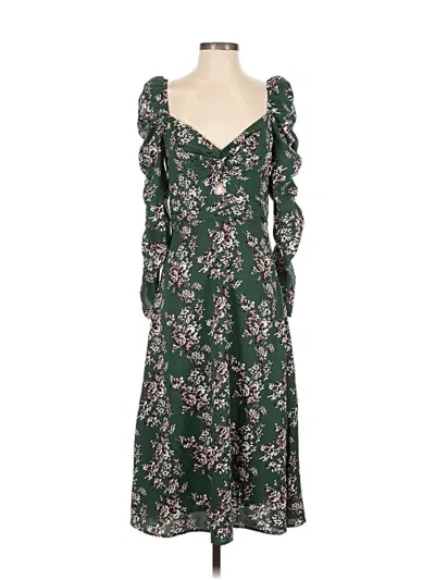 Pre-owned Astr Casual Dress In Green