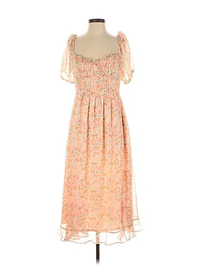 Pre-owned Astr Casual Dress In Orange