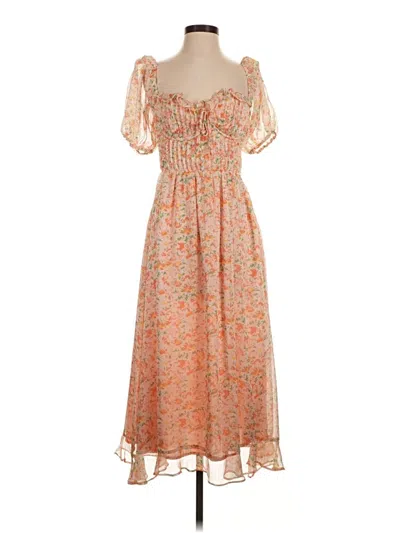 Pre-owned Astr Casual Dress In Orange