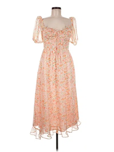 Pre-owned Astr Casual Dress In Orange