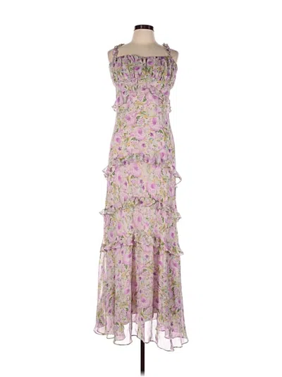 Pre-owned Astr Casual Dress In Purple
