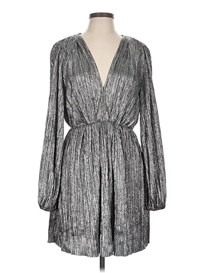 Pre-owned Astr Casual Dress In Silver