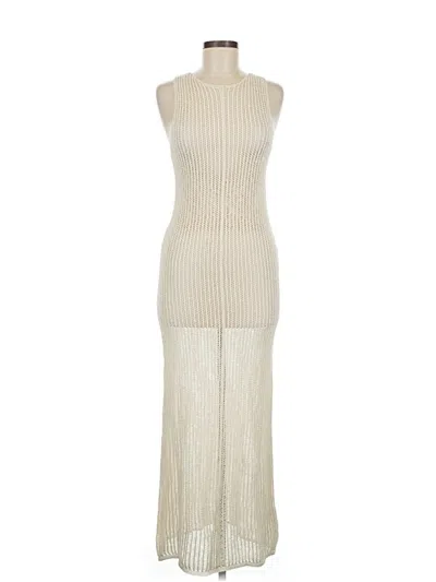 Pre-owned Astr Casual Dress In White