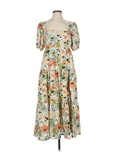 Pre-owned Astr Casual Dress In White