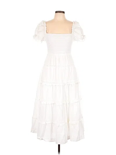 Pre-owned Astr Casual Dress In White