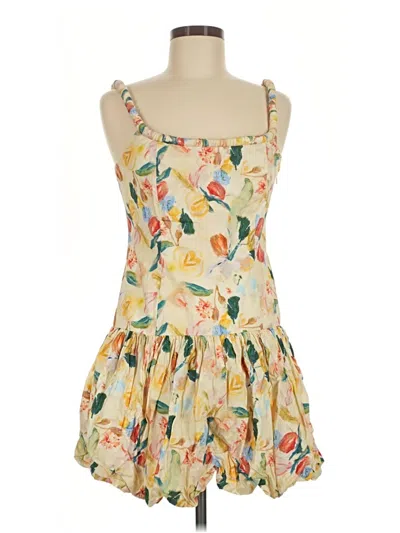 Pre-owned Astr Casual Dress In Yellow