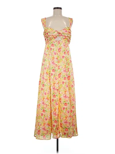 Pre-owned Astr Casual Dress In Yellow