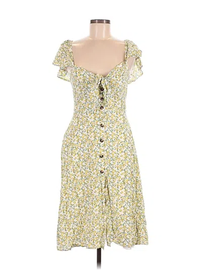 Pre-owned Astr Casual Dress In Yellow