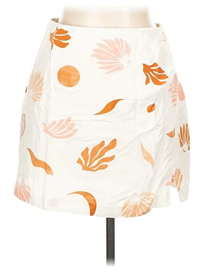 Pre-owned Astr Casual Skirt In White