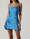 Astr Cerinthe Dress In Blue In Blue
