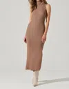 Astr The Label Channary Rib Midi Sweater Dress In Multi