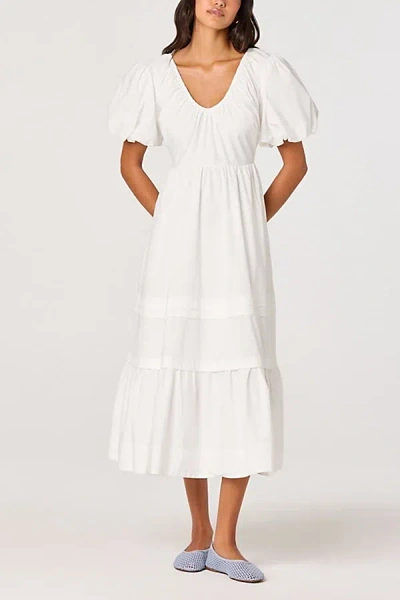 Astr Chassidy Tiered Maxi Dress In White, Women's At Urban Outfitters