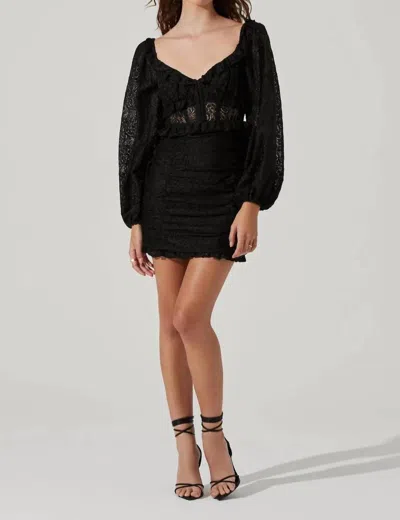 Astr Chrisley Mini Dress In Black
