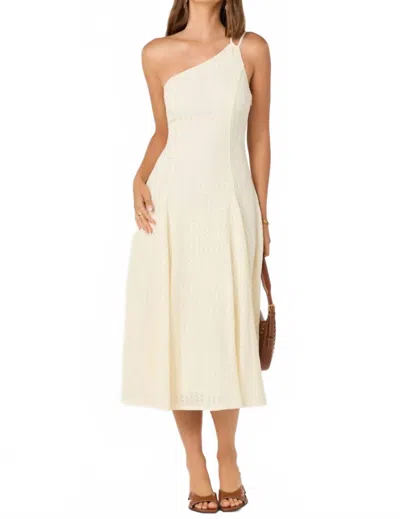 Astr Ciarra Midi Dress In Cream In Neutral